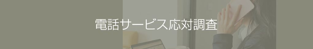電話サービス応対調査